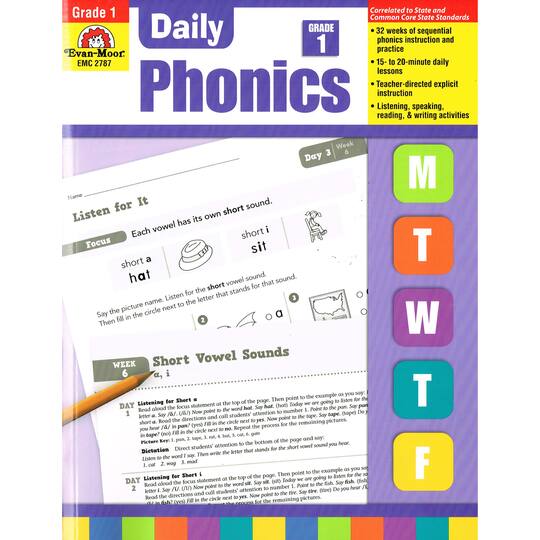 Evan-Moor&#xAE; Daily Phonics Book, Grade 1